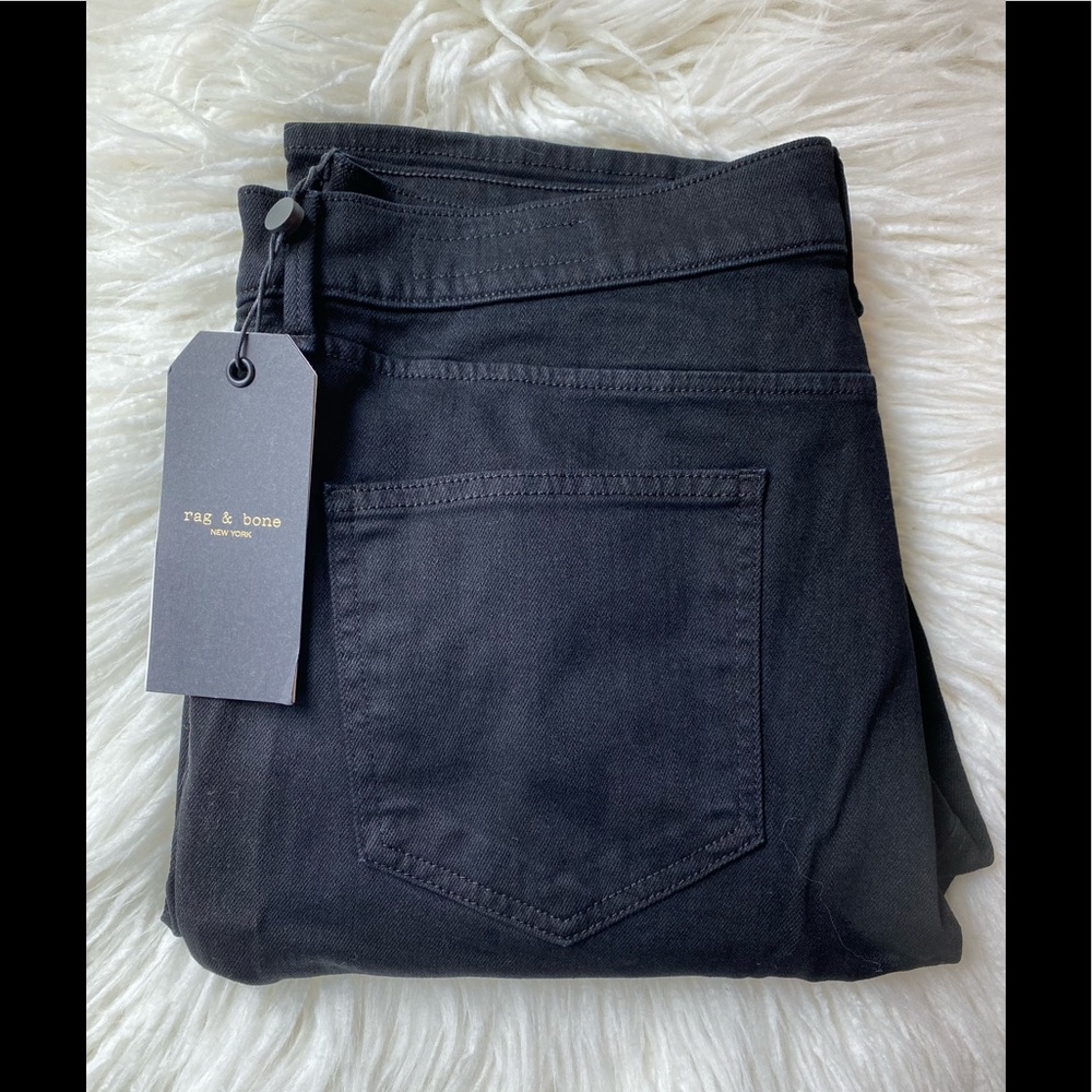 NWT Rag & Bone Black Nina Cigarette Jeans